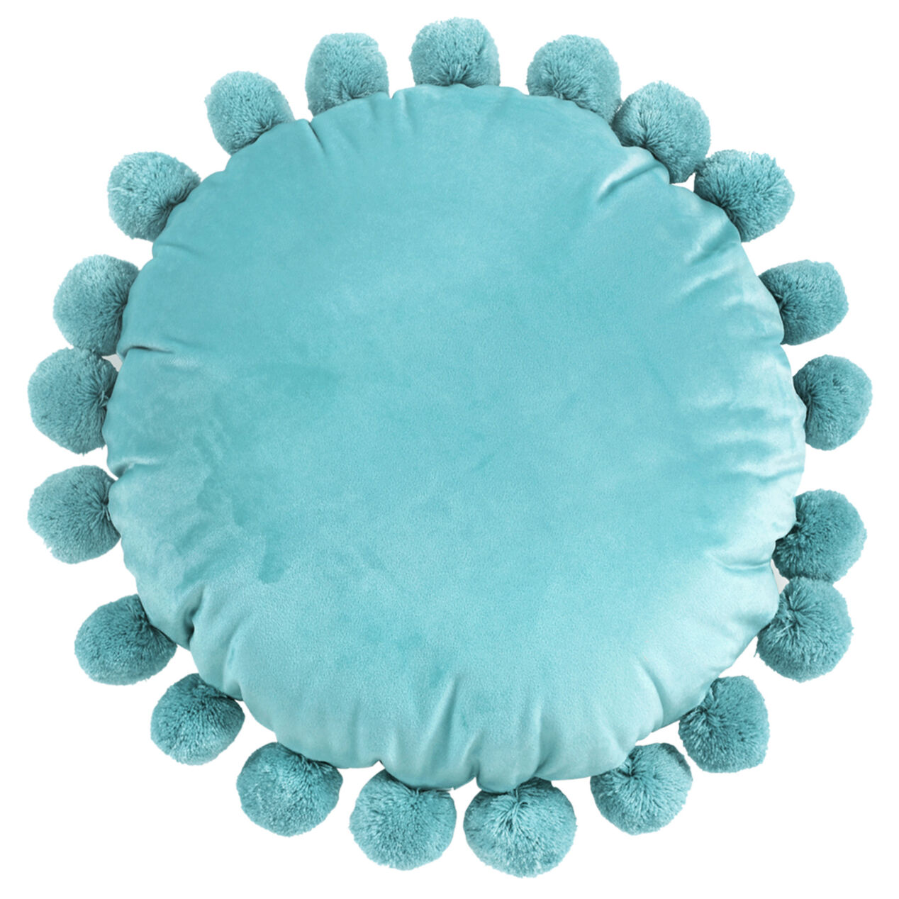 circle pom pom pillow