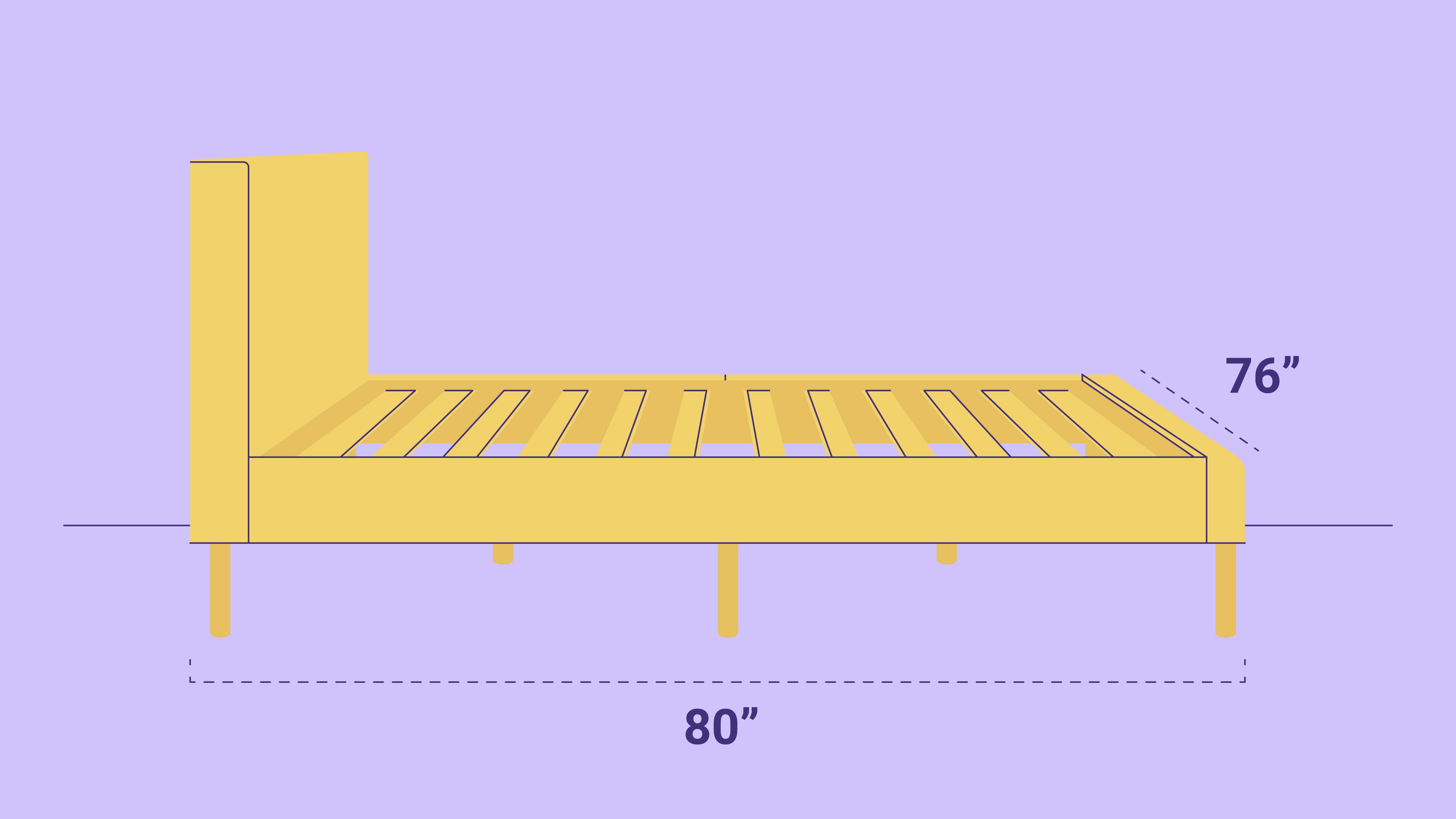 King Size Bed Frame Dimensions 01 
