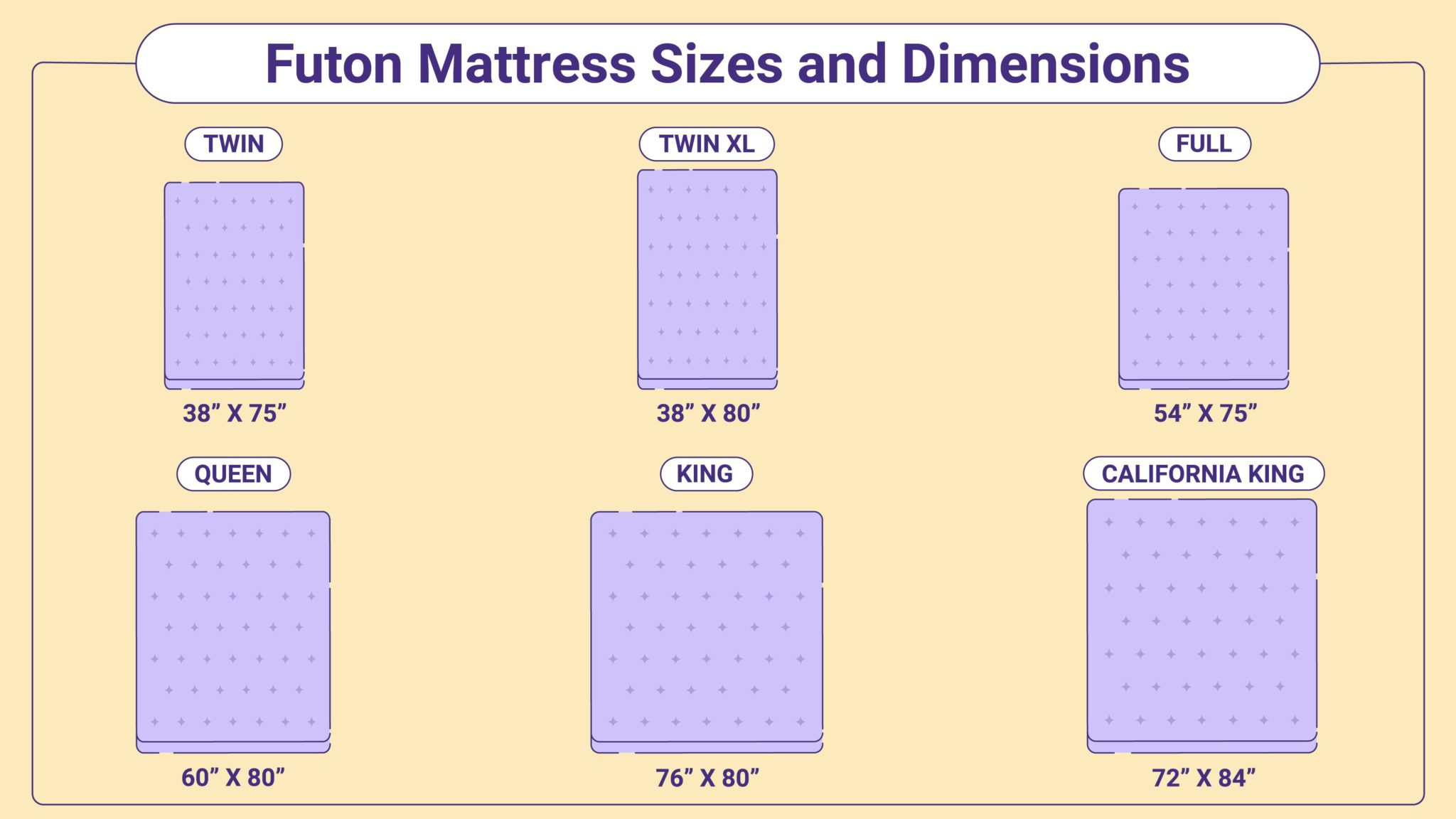 full size dimensions for a futon sofa bed